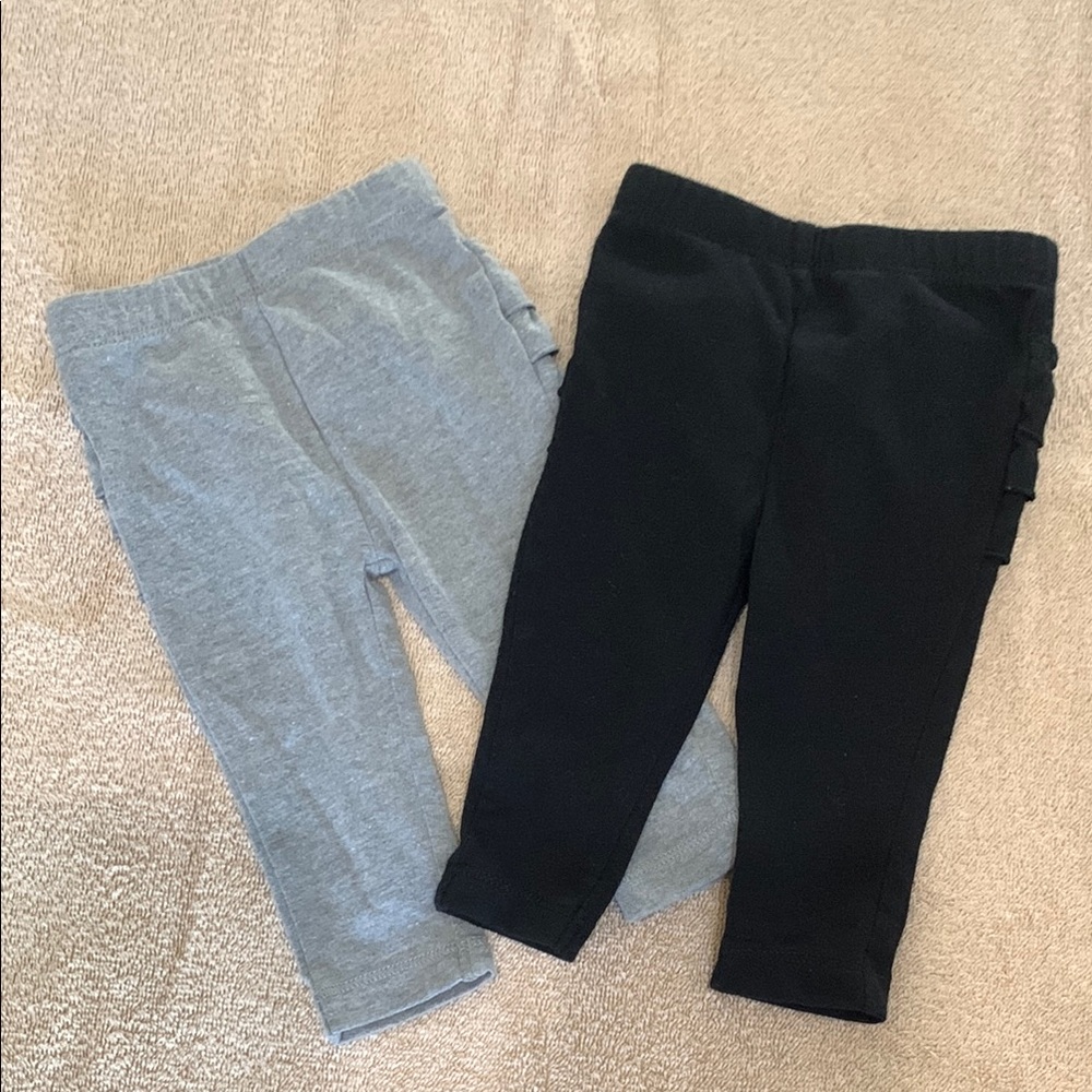Kids Black and Gray Leggings